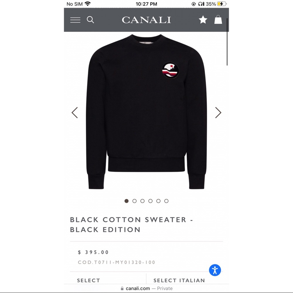 CANALI MENS SWEATER